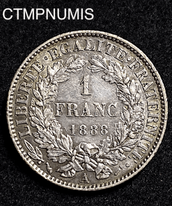 ,MONNAIE,1,FRANC,ARGENT,CERES,1888,