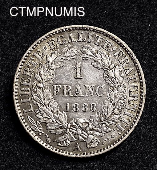 ,MONNAIE,1,FRANC,ARGENT,CERES,1888,