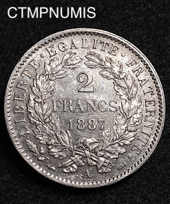 ,MONNAIE,2,FRANCS,ARGENT,CERES,1887,