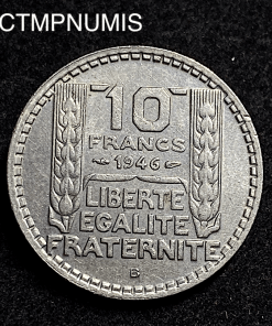 ,MONNAIE,10,FRANCS,TURIN,1946,RAMEAUX,LONGS,