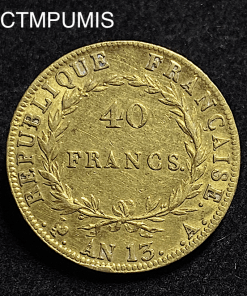 ,MONNAIE,40,FRANCS,OR,NAPOLEON,EMPEREUR,AN,13,