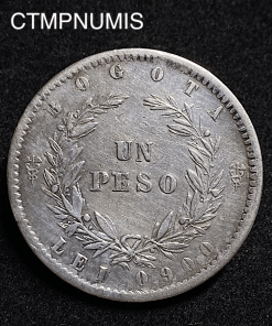 ,MONNAIE,COLOMBIE,1,PESO,ARGENT,1857,BOGOTA,