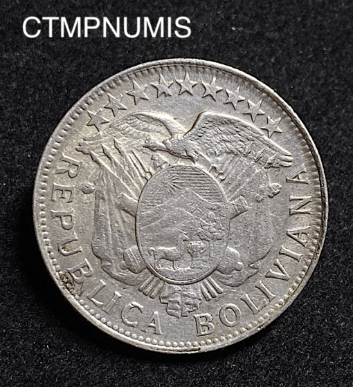 ,MONNAIE,BOLIVIE,50,CENTAVOS,ARGENT,1903,POTOSI,