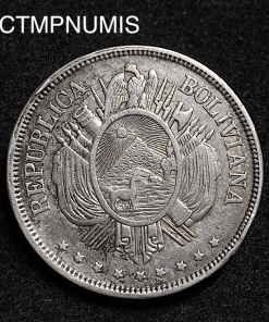 ,MONNAIE,BOLIVIE,1,BOLIVIANO,ARGENT,1873,POTOSI,