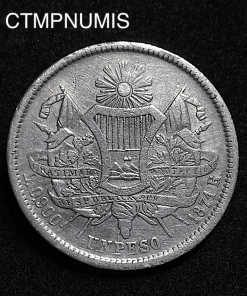 ,MONNAIE,GUATEMALA,1,PESO,ARGENT,1871,