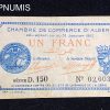 ,BILLET,ALGERIE,1,FRANC,1923,CHAMBRE,COMMERCE,ALGER,