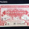 ,BILLET,ALGERIE,50,CENTIMES,CHAMBRE,COMMERCE,ALGER,1944,