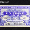 ,BILLET,ALGERIE,1,FRANC,CHAMBRE,COMMERCE,ALGER,1944,