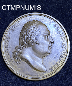 MEDAILLE,LOUIS,XVIII,MONUMENTS,GREC,EGYPTE,1822,