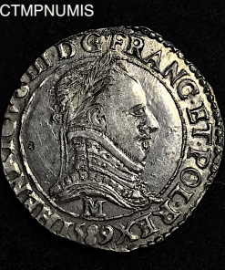 ,MONNAIE,ROYALE,HENRI,III,1/2,FRANC,ARGENT,1589,M,TOULOUSE,