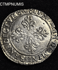 ,MONNAIE,ROYALE,HENRI,III,1/2,FRANC,ARGENT,1589,M,TOULOUSE,