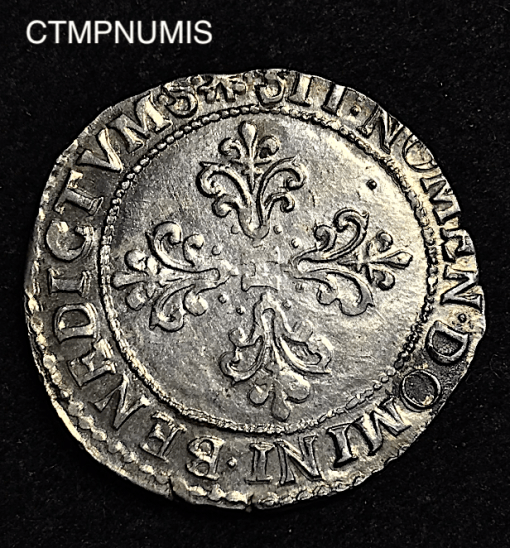 ,MONNAIE,ROYALE,HENRI,III,1/2,FRANC,ARGENT,1589,M,TOULOUSE,