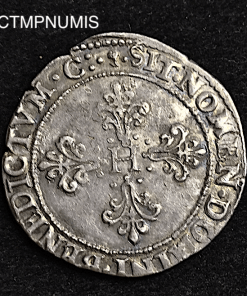 ,MONNAIE,ROYALE,HENRI,III,FRANC,ARGENT,1579,M,TOULOUSE,