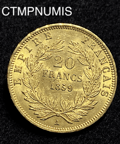 ,MONNAIE,EMPIRE,20,FRANCS,OR,NAPOLEON,1859,