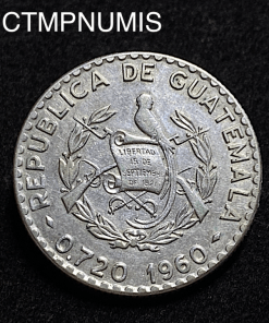,MONNAIE,GUATEMALA,25,CENTAVOS,ARGENT,1960,