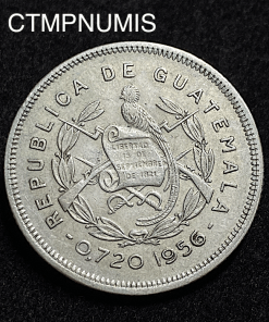 ,MONNAIE,GUATEMALA,25,CENTAVOS,ARGENT,1956,