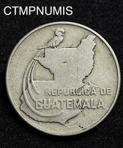 ,MONNAIE,GUATEMALA,25,CENTAVOS,ARGENT,1943,