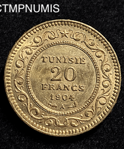 ,MONNAIE,TUNISIE,20,FRANCS,OR,1904,1321,