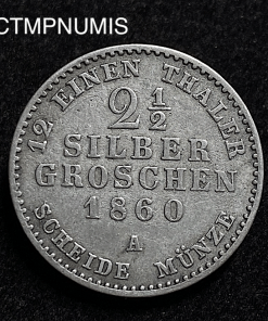 ,MONNAIE,ALLEMAGNE,LIPPE,2,1/2,GROSCHEN,1860,