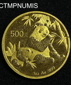 ,MONNAIE,CHINE,500,YUAN,OR,ONCE,OR,PUR,PANDA,,2007