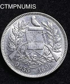 ,MONNAIE,GUATEMALA,2,REALES,ARGENT,1898,