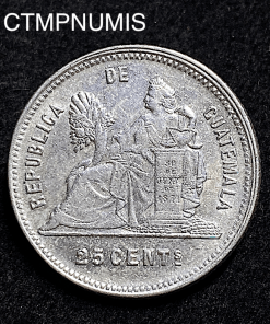 ,MONNAIE,GUATEMALA,25,CENTIMOS,ARGENT,1893,