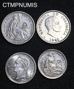 ,MONNAIE,PEROU,VENEZUELA,COLOMBIE,ARGENT,