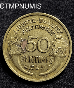 ,MONNAIE,50,CENTIMES,MORLON,BRONZE,1947,