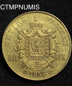 ,MONNAIE,EMPIRE,50,FRANCS,OR,NAPOLEON,III,1855,