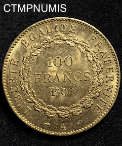 ,MONNAIE,REPUBLIQUE,100,FRANCS,OR,GENIE,1900,