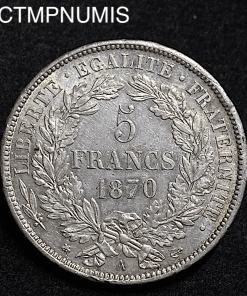 ,MONNAIE,5,FRANCS,ARGENT,CERES,1870,AVEC,LEGENDE,