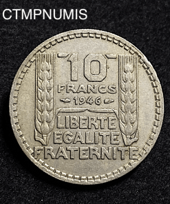 ,MONNAIE,10,FRANCS,TURIN,1946,RAMEAUX,LONGS,
