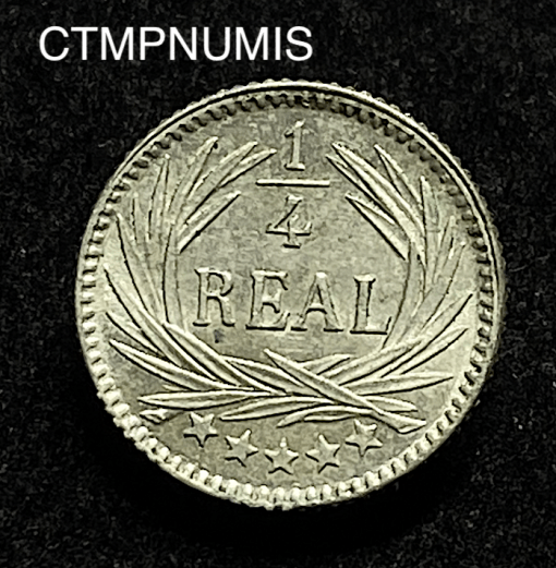 ,MONNAIE,GUATEMALA,1/4,REAL,ARGENT,1894,H,