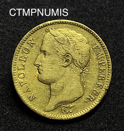 ,MONNAIE,40,FRANCS,OR,NAPOLEON,EMPEREUR,1808,M,TOULOUSE,