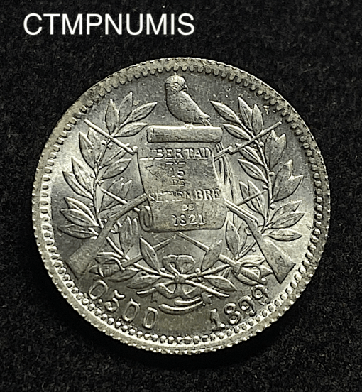 ,MONNAIE,GUATEMALA,1,REAL,ARGENT,1899,