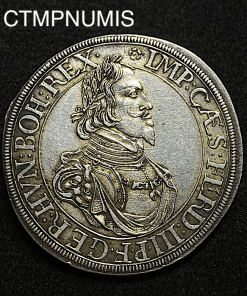 ,MONNAIE,ALLEMAGNE,THALER,AUGSBOURG,ARGENT,FERDINAND,1643,