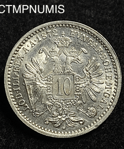 ,MONNAIE,AUTRICHE,10,KREUZER,ARGENT,1872,