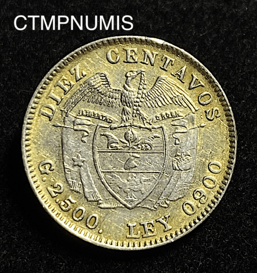 ,MONNAIE,COLOMBIE,10,CENTAVOS,1834,BOGOTA,