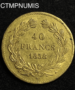 ,MONNAIE,ROYALE,LOUIS,PHILIPPE,40,FRANCS,OR,1838,