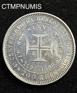 ,MONNAIE,PORTUGAL,200,REIS,ARGENT,1898,