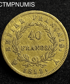 ,MONNAIE,EMPIRE,40,FRANCS,OR,NAPOLEON,I°,1811,