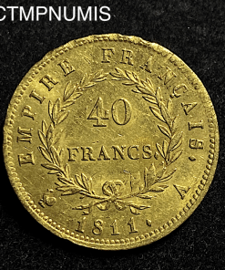 ,MONNAIE,EMPIRE,40,FRANCS,OR,NAPOLEON,I°,1811,