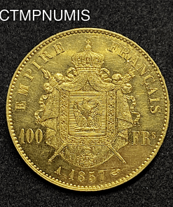 ,MONNAIE,EMPIRE,100,FRANCS,OR,NAPOLEON,1857,