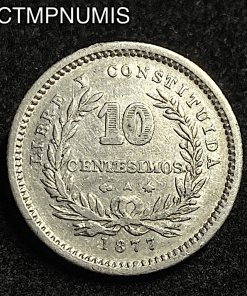 ,MONNAIE,URUGUAY,10,CENTESIMOS,ARGENT,1877,