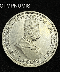 ,MONNAIE,HONGRIE,1,KORONA,ARGENT,1896,