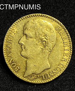 ,MONNAIE,CONSULAT,40,FRANCS,OR,BONAPARTE,CONSUL,AN,12,