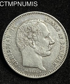 ,MONNAIE,DANEMARK,1,KRONE,ARGENT,1875,