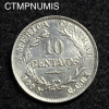 ,MONNAIE,COSTA,RICA,10,CENTAVOS,ARGENT,1917,