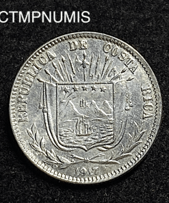 ,MONNAIE,COSTA,RICA,10,CENTAVOS,ARGENT,1917,