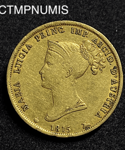 ,MONNAIE,PARME,40,LIRE,OR,MARIE,LOUISE,1815,